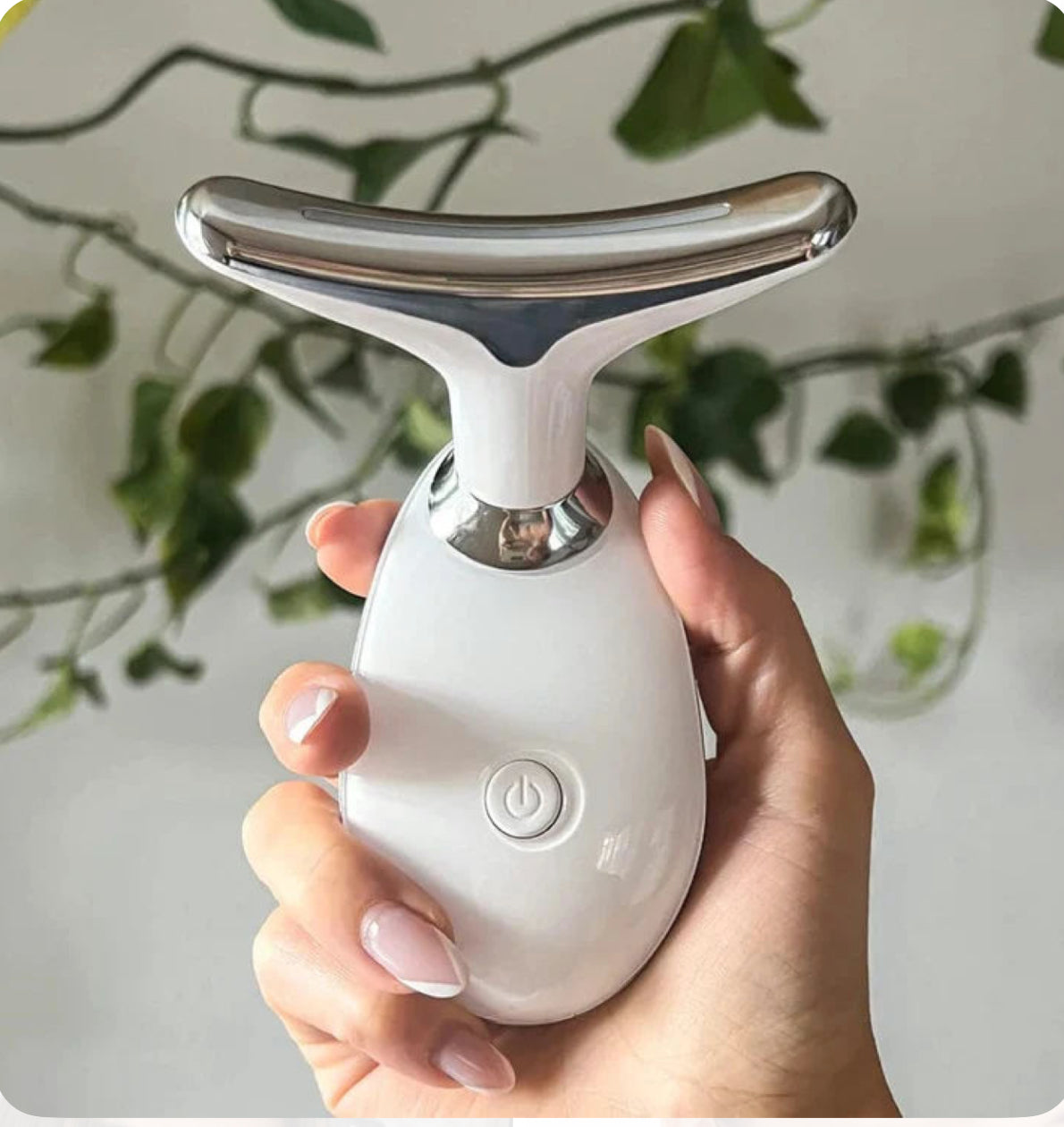 LitLift EMS LED Facial Tool – Microcurrent, Vibration &amp; LED Therapy for Wrinkle Reduction