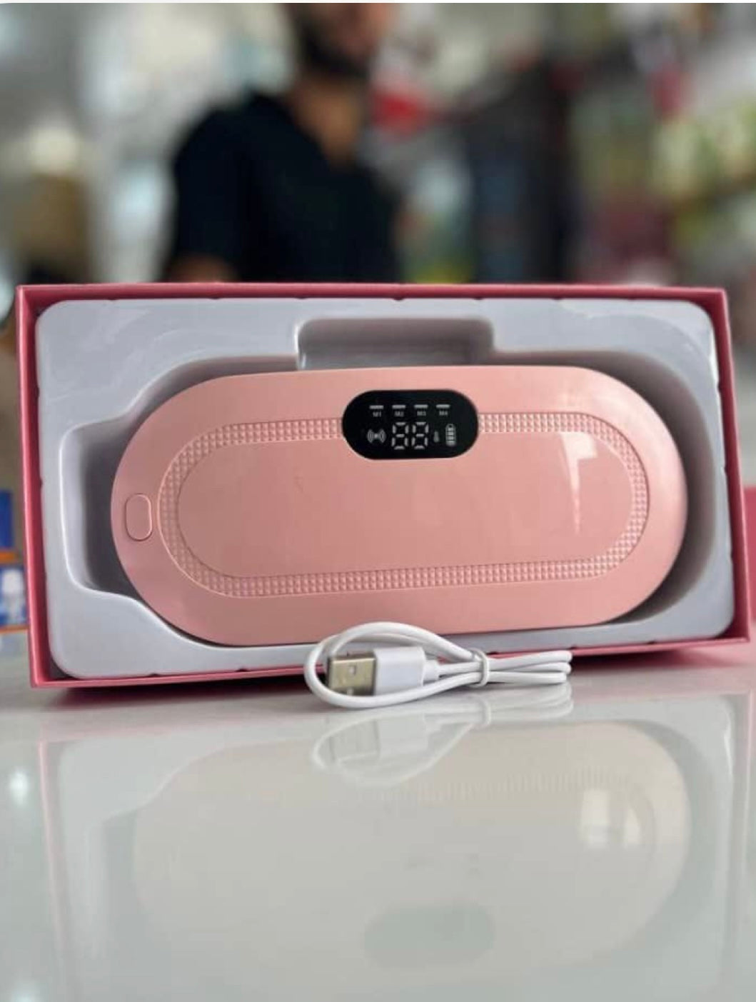 Menstrual Heating Pad Smart Warm Belt Relief Waist Pain Cramps Vibrating Abdominal Massager Electric Waist Belt Device