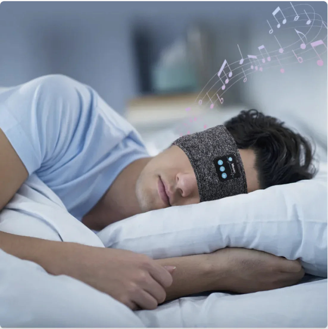 Bluetooth Sleep Headband – Wireless Music & Noise-Reducing HD Stereo Sound