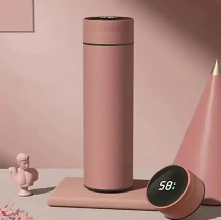 Smart LED Temperature Display Water Bottle – Leakproof Vacuum-Insulated Thermos