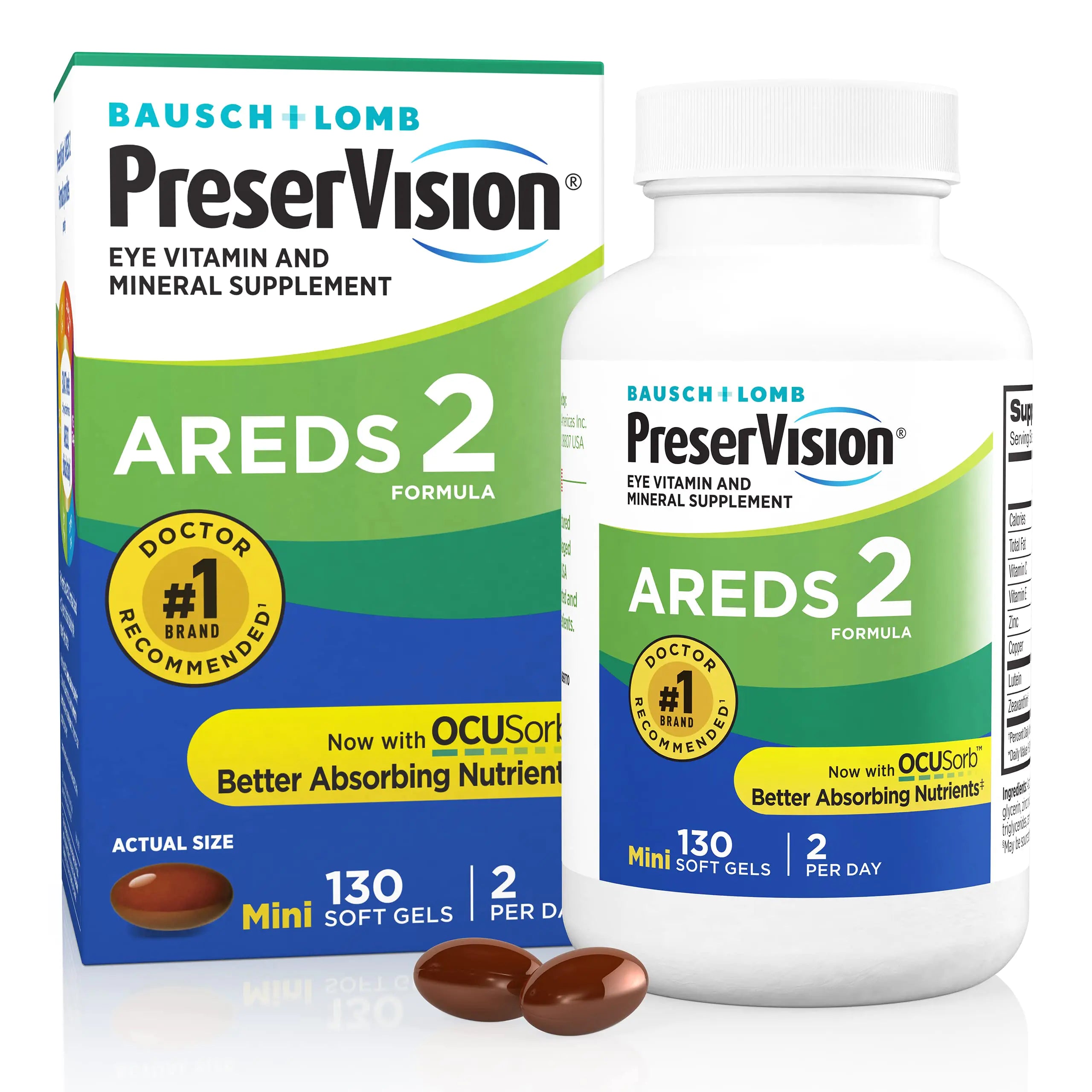 AREDS 2 Eye Vitamins – Lutein &amp; Zeaxanthin Formula for AMD Support