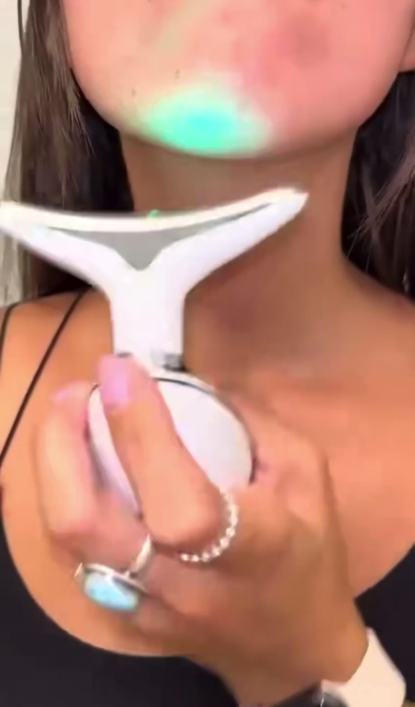 LitLift EMS LED Facial Tool – Microcurrent, Vibration &amp; LED Therapy for Wrinkle Reduction