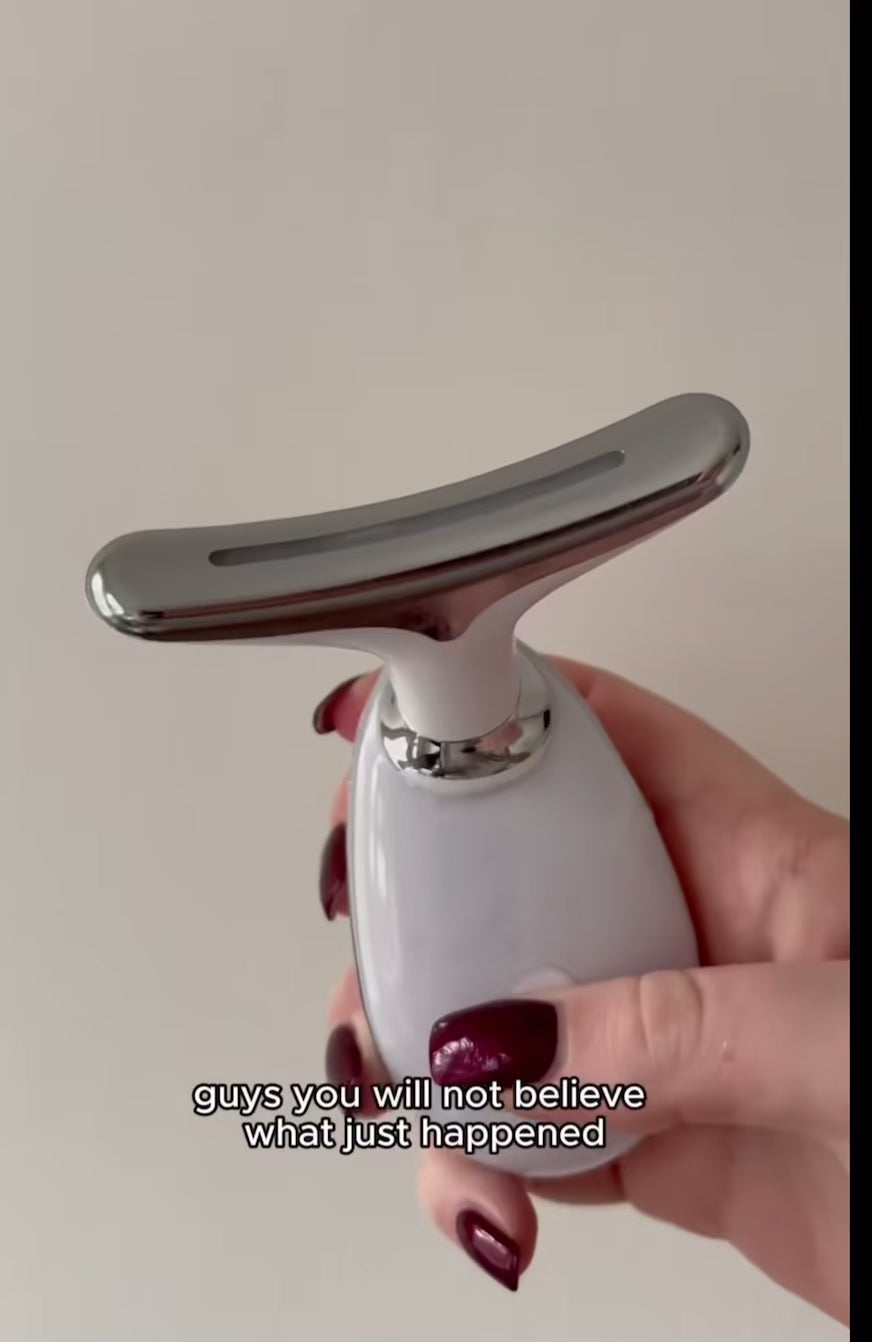 LitLift EMS LED Facial Tool – Microcurrent, Vibration &amp; LED Therapy for Wrinkle Reduction